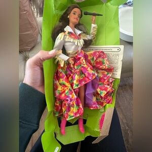 Country Western Barbie Doll with Microphone
